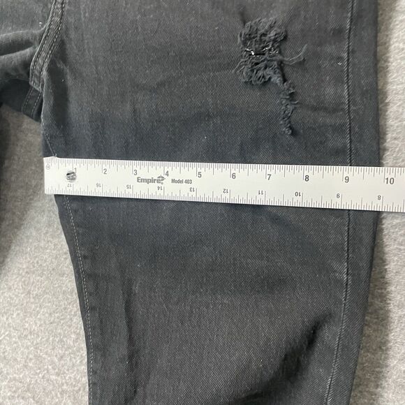 LEVI’S Button Fly Wedgie Fit Straight Leg Black Patch Jeans Womens Size 27 - Picture 9 of 13